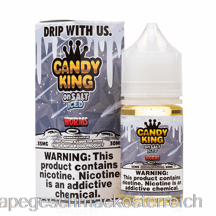 Eiswürmer – Candy King Auf Salz – 30 Ml 50 Mg Vape-Geschmack
